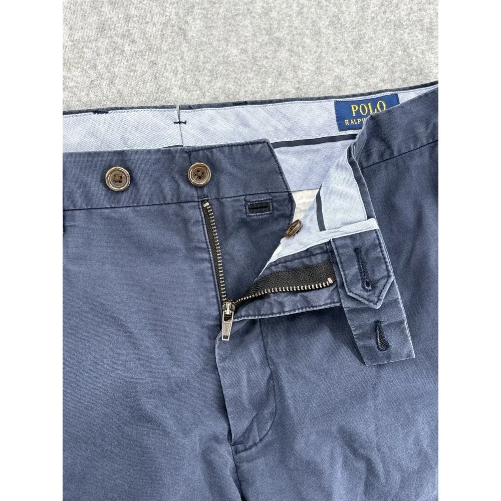 Polo Ralph Lauren Straight Fit Navy Chino Pants 33x29 Stretch